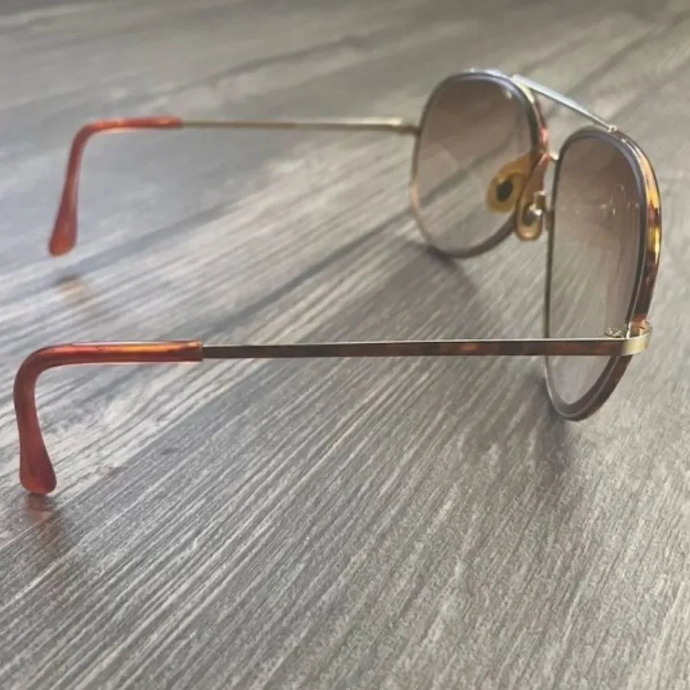 Serengeti RARE Vintage Driver Tortoise Shell Orange Sunglasses 5401